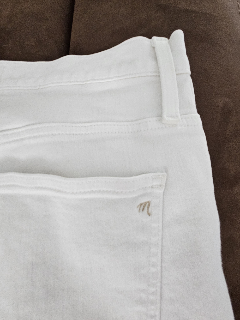 Madewell High Rise Skinny Crop Jeans Womens 32 White Button Fly - Picture 9 of 16